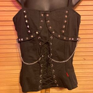 Tripp NYC. Studded halter top